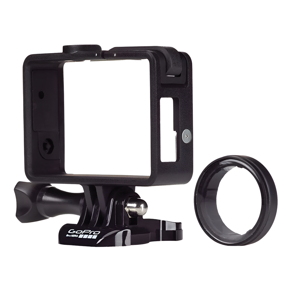 Suporte Armação Frame + Protetor de Lente Original para Câmeras GoPro Hero 3 / 3+ / 4 - ANDFR-302