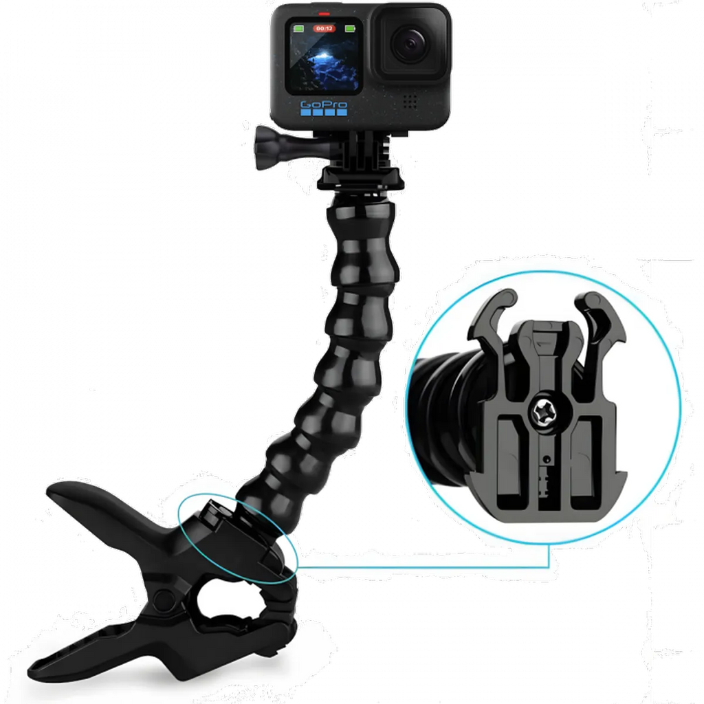 Suporte Garra Flexível para GoPro e Câmeras de Ação