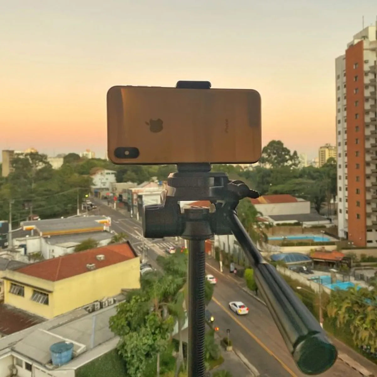 Suporte de Celular Clip Dupla Rosca Vertical e Horizontal