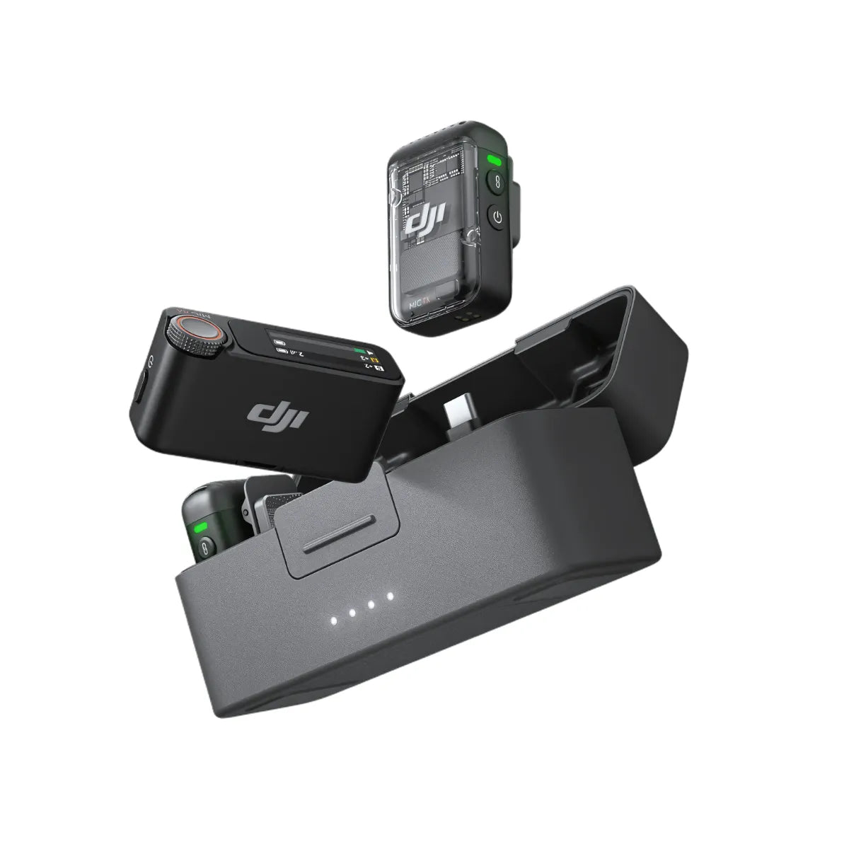 Microfone DJI Mic 2 (2 Microfones + 1 Receptor + 1 Case de Carregamento) - DJI116