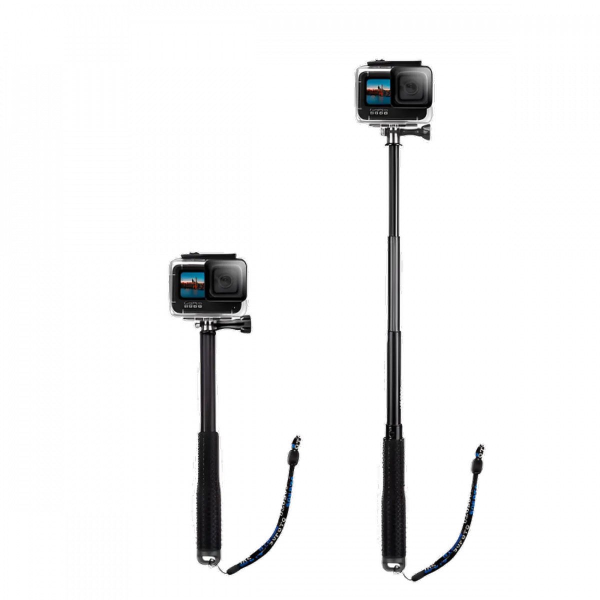 Bastão Extensor de Alumínio Longo para GoPro e Câmeras de Ação