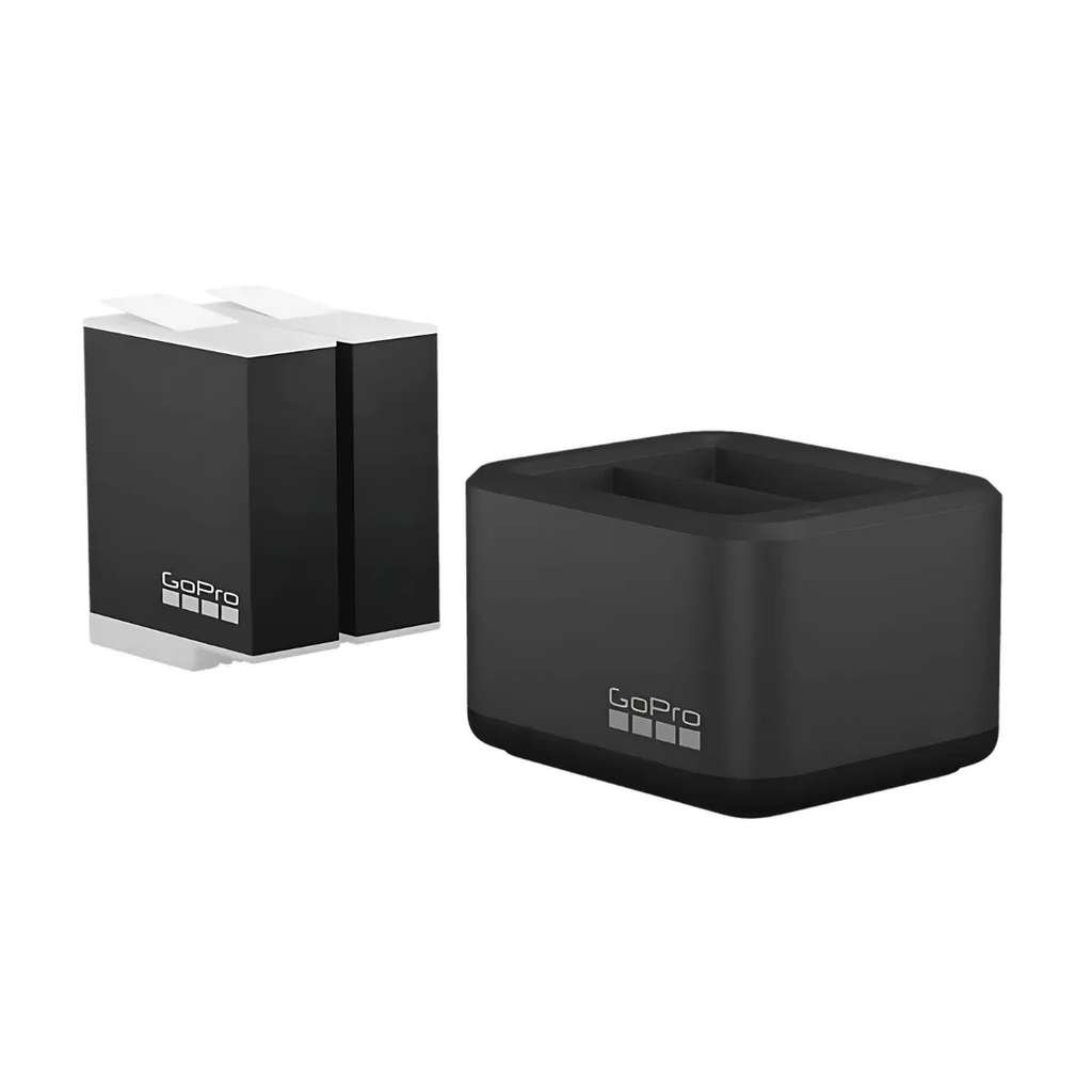 Carregador Duplo + 2 Baterias Enduro GoPro Para Hero 9/10/11/12 - ADDBD-211