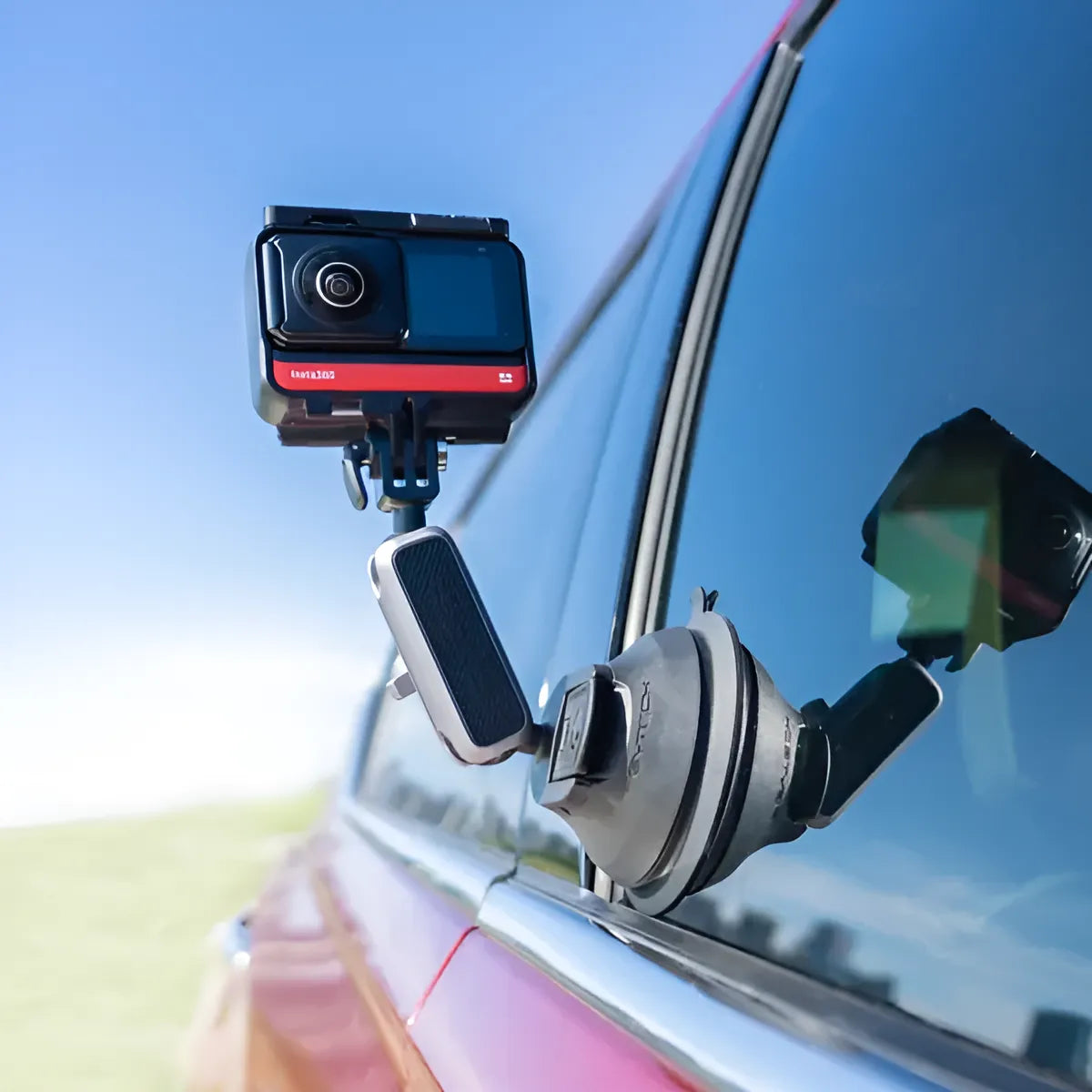 Suporte Ventosa Original PGYTECH para Insta360, GoPro e Câmeras de Ação