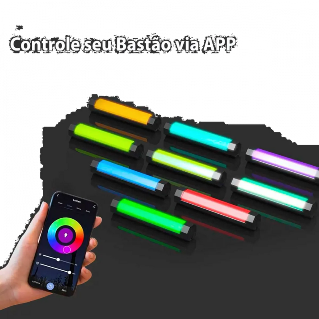 Bastão LED - RGB c/ Controle Remoto - P200