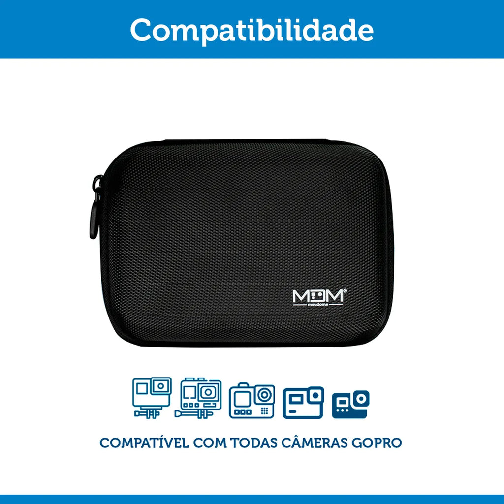 Maleta Pequena para GoPro e Acessórios