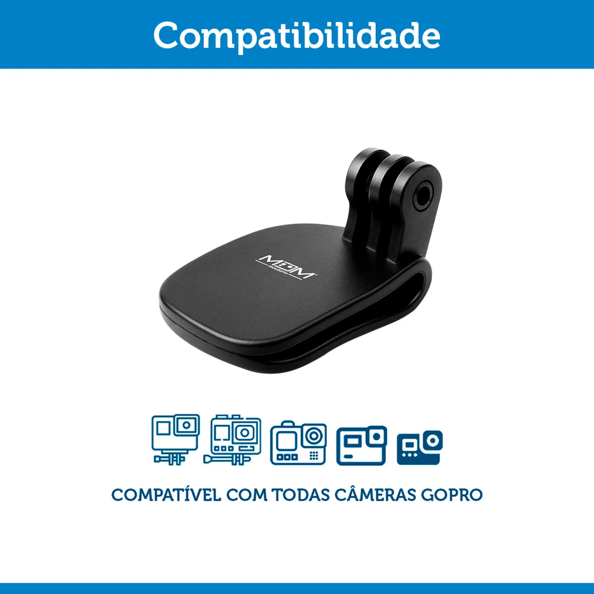 Suporte Quick Clip para Gopro e Câmeras de Ação