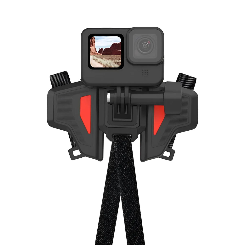 Suporte p/ Capacete Queixo Original Telesin para GoPro e Câmeras de Ação