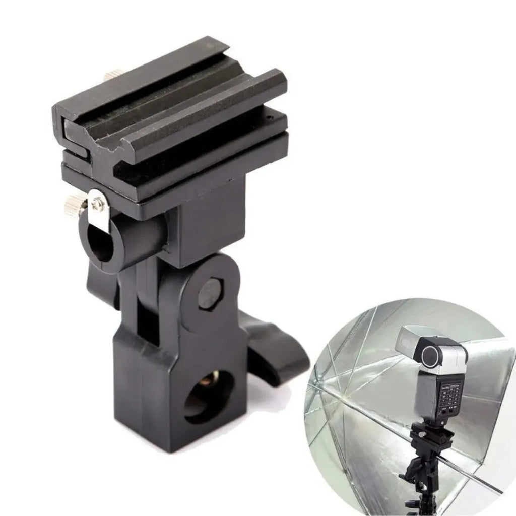 Suporte Adaptador P/ Uso De Flash Em Tripé Com Sombrinha