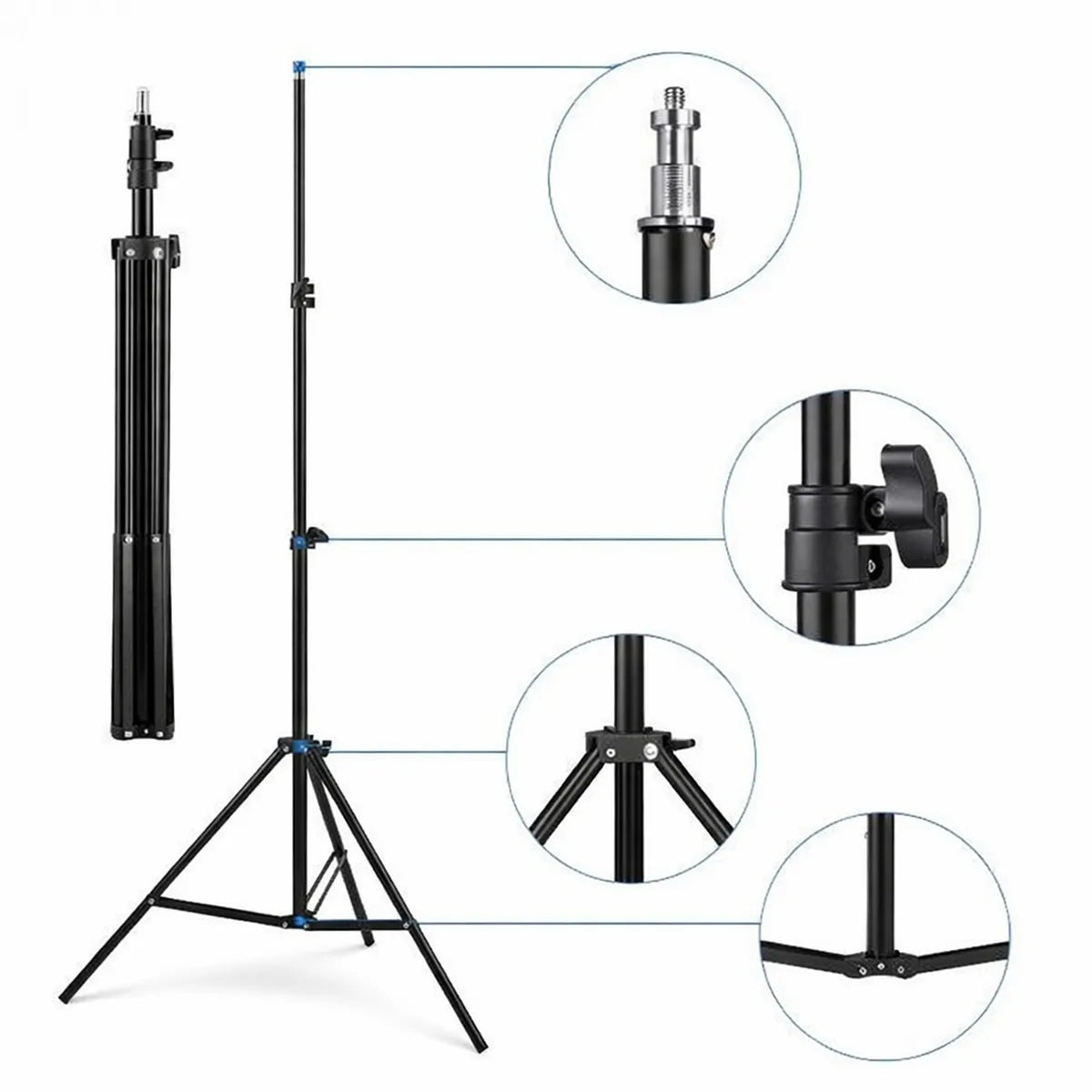 Tripé de Iluminação Profissional - 1,80m