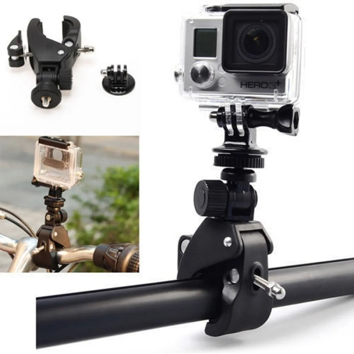 Suporte de Guidão Grande p/ GoPro e Câmeras de Ação