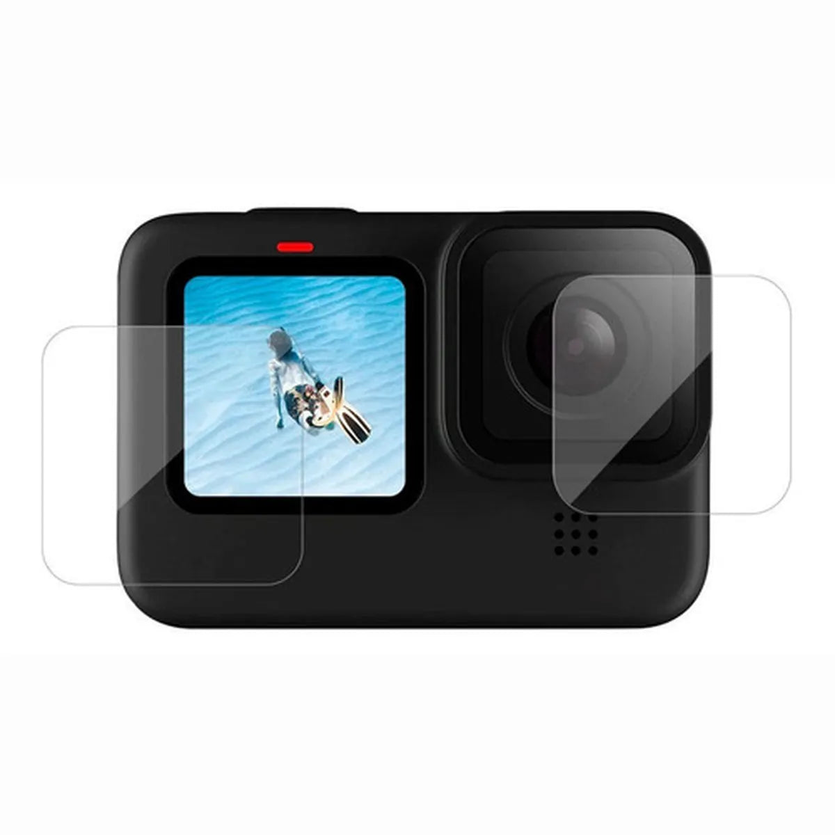 Kit Película de Vidro Temperado para GoPro Hero 9/10/11/12 Black