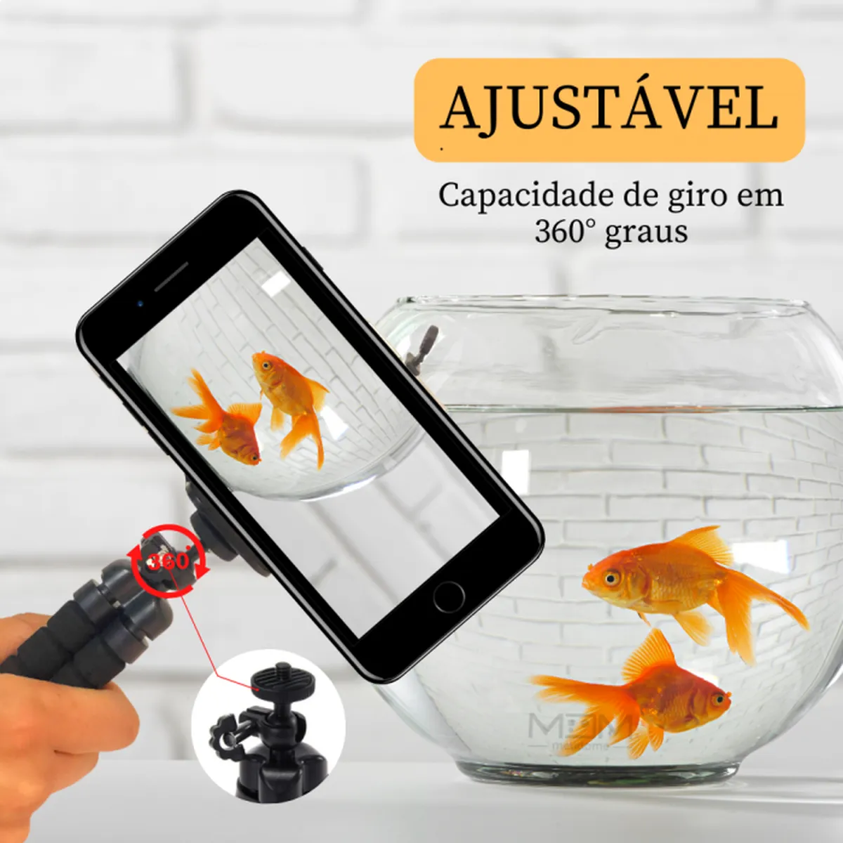 Mini Tripe Flexivel C/ Suporte para Celular