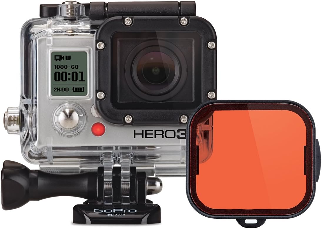 Filtro de Mergulho Vermelho Oficial GoPro para Caixa Estanque Hero 3/3+/4 - ADVFR-301