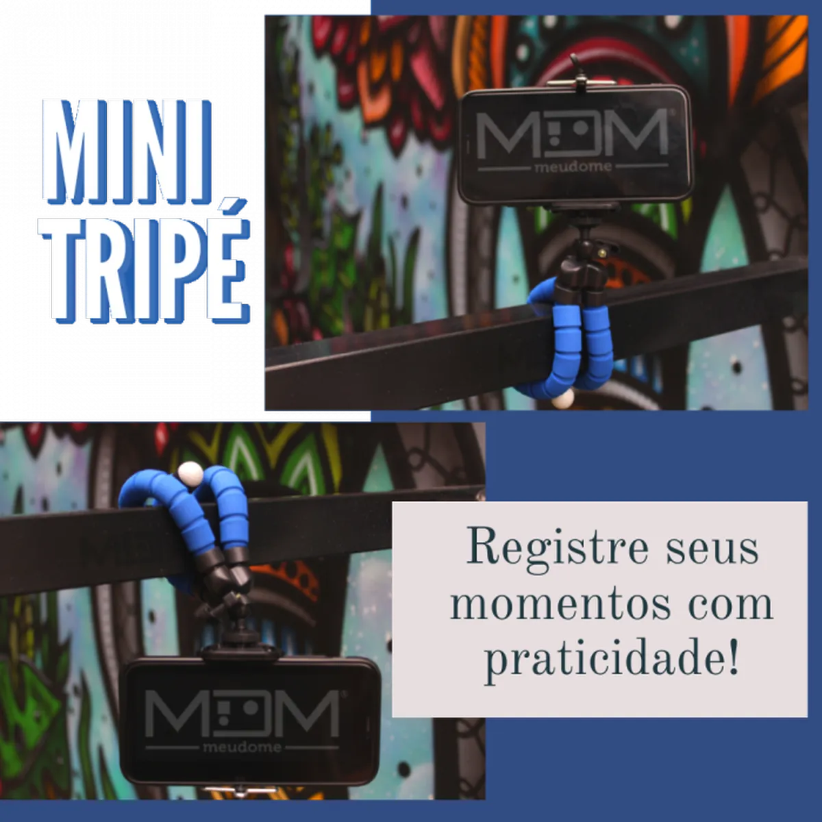 Mini Tripe Flexivel C/ Suporte para Celular