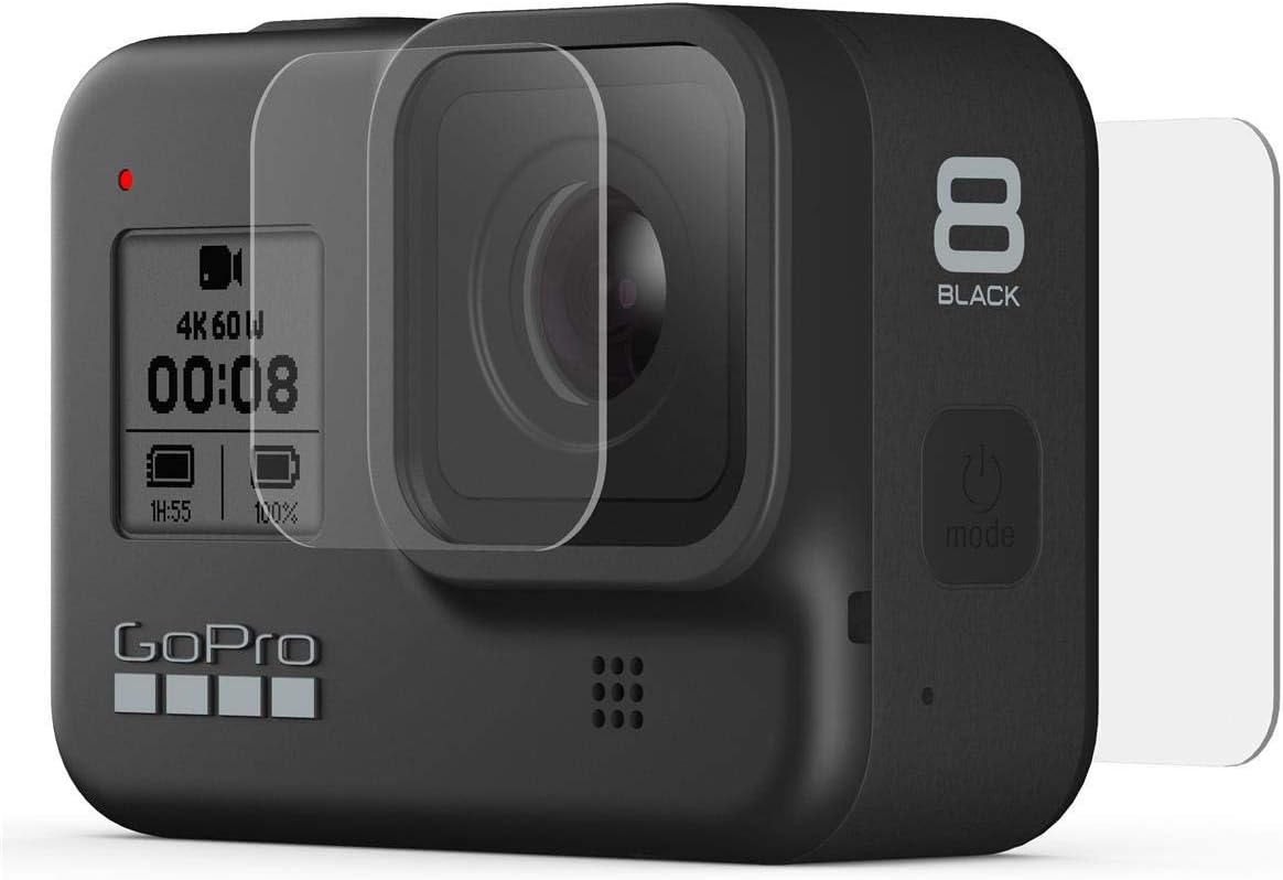 Kit de Películas de Vidro Temperado Oficial GoPro para HERO8 Black - AJPTC-001