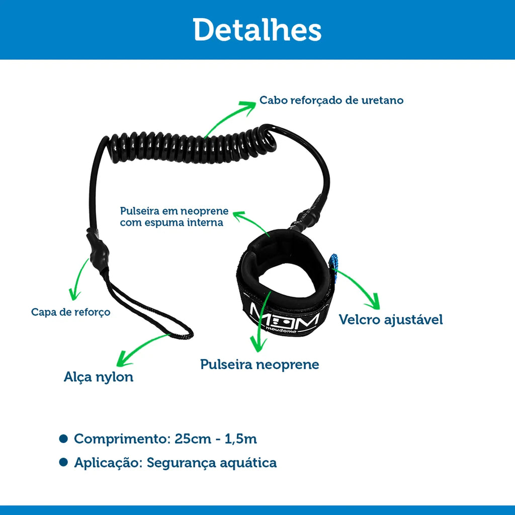 Alça de Pulso LEASH p/ Câmeras - Caixa estanque  - MeuDome