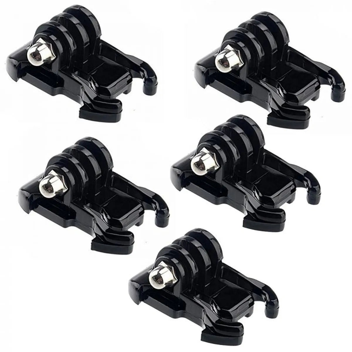 Kit com 5 Suportes Clip Plug Mount para GoPro (com Parafusos)