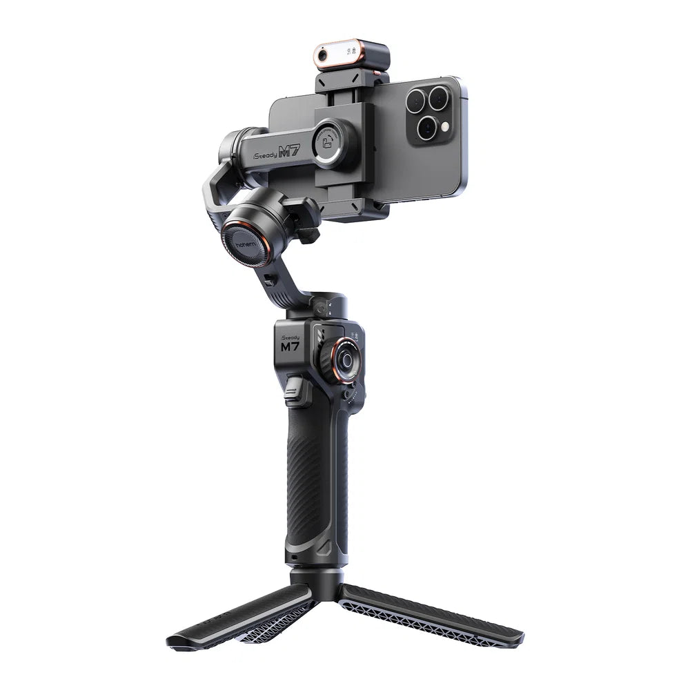 Estabilizador Gimbal 3 Eixos Hohem iSteady M7 com Haste Extensível e Controle Touchscreen Removível