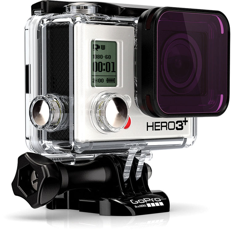 Filtro de Mergulho Magenta Oficial GoPro para Caixa Standard (40m) HERO 3/3+/4  - ABDFM-301