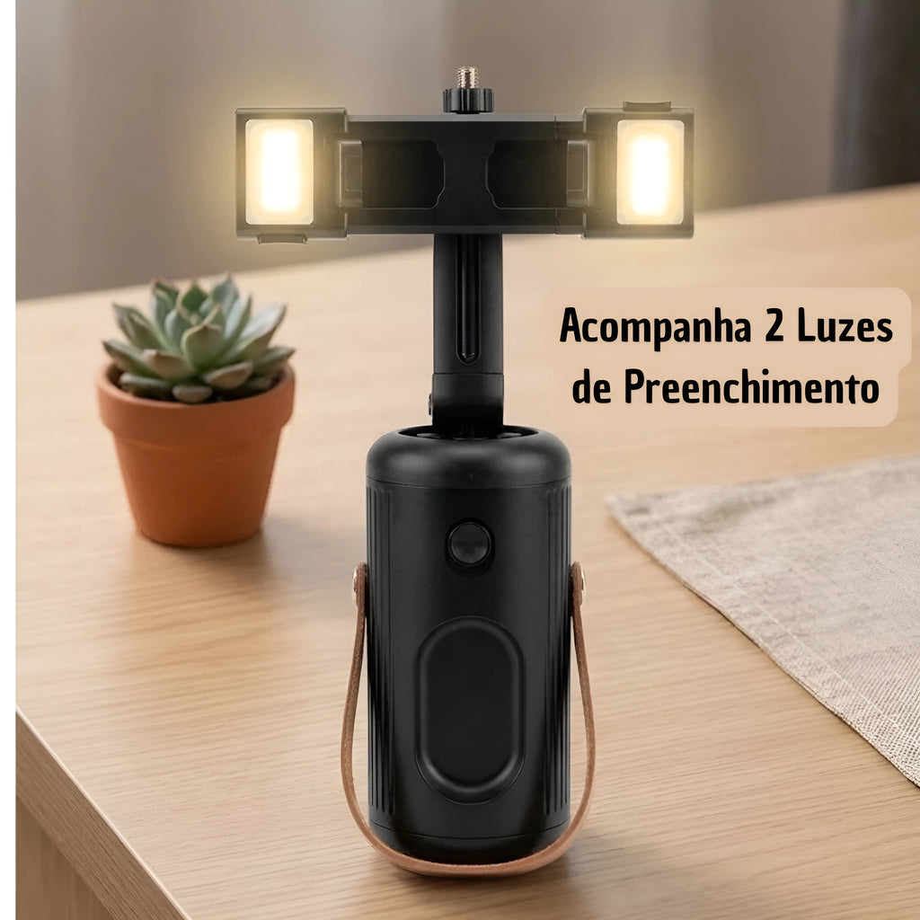 Suporte Estabilizador para Celular com Rastreamento Facial e de Movimento Automático por I.A