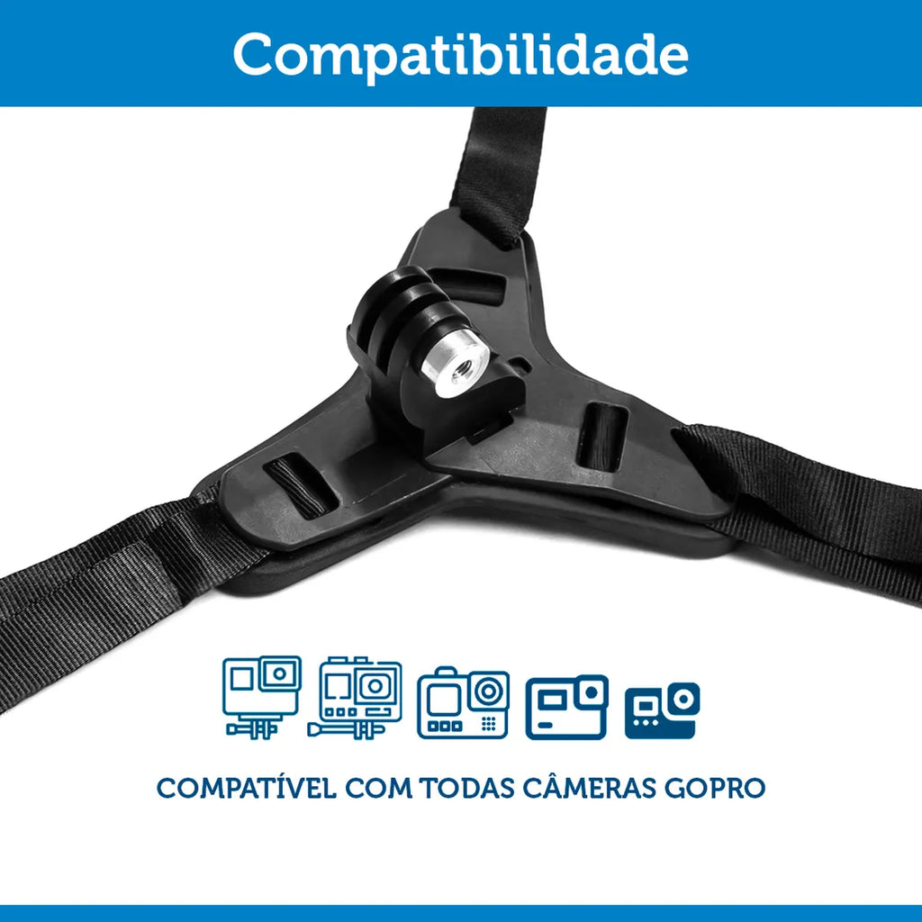 Suporte p/ Capacete (Queixo) - PRETO