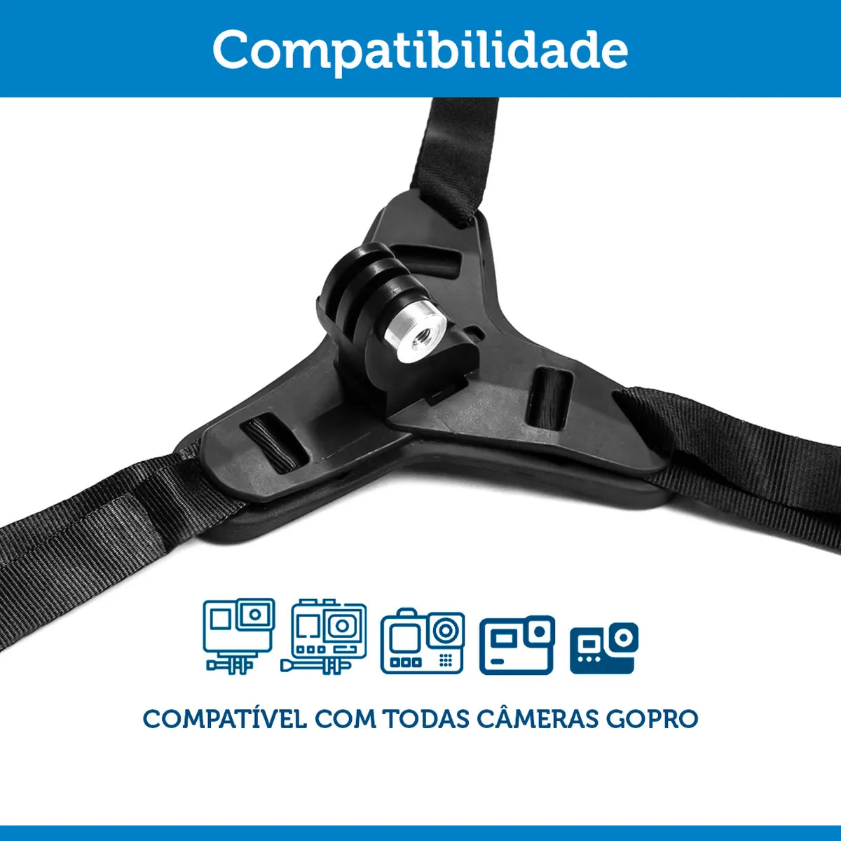 Suporte p/ Capacete (Queixo) - PRETO