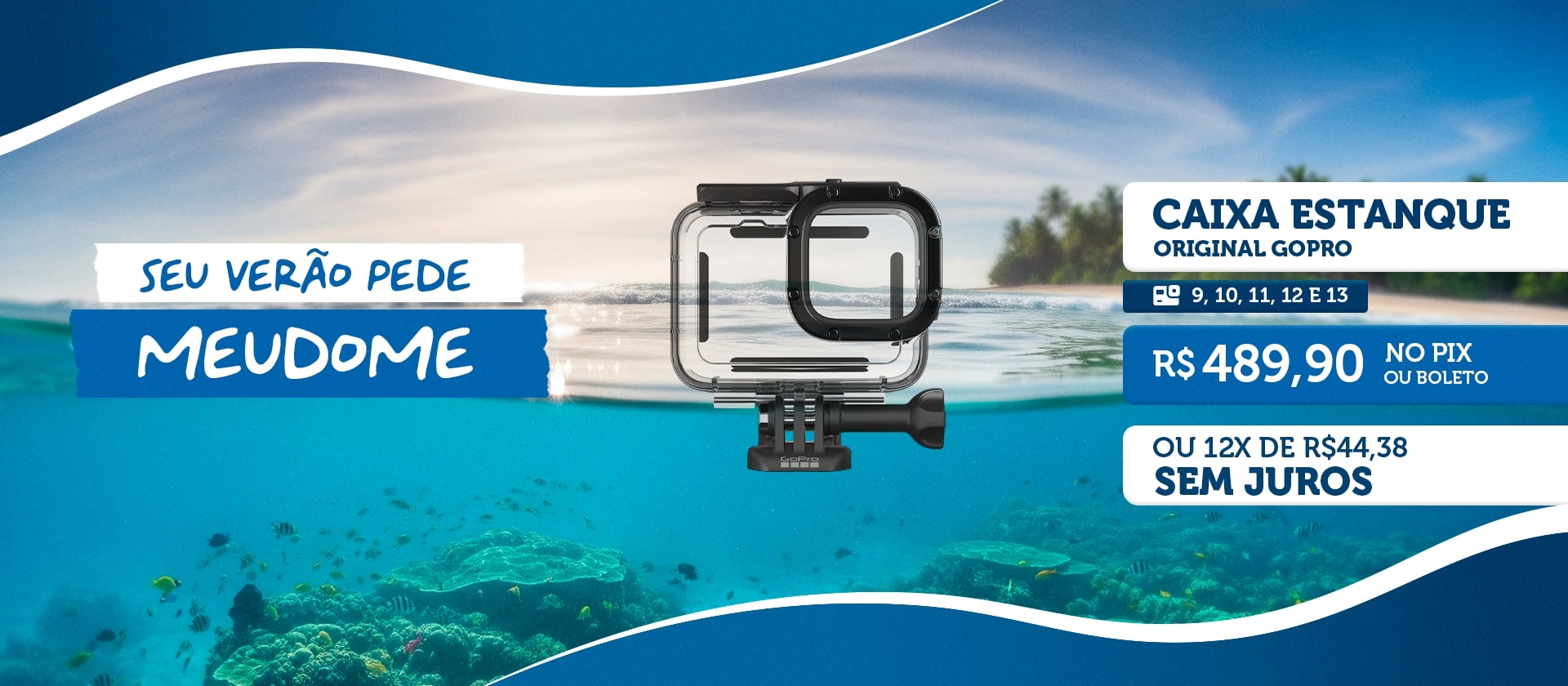 Caixa Estanque Original GoPro Hero 9/10/11/12/13 Black - ADDIV-001