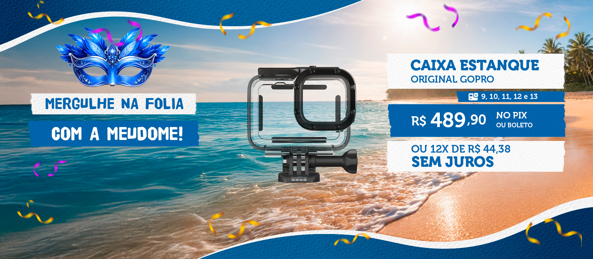 Caixa Estanque Original GoPro Hero 9/10/11/12/13 Black - ADDIV-001