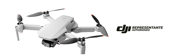 Drone Mavic Mini 2 branco com 4 helices da marca DJI