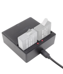 Carregador duplo Hero 5/6/7 com Case 1