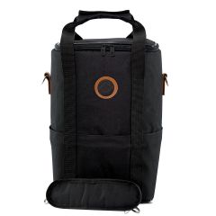 Wine Bag 4 - Bolsa Porta 04 Vinhos Impermeável - Preta Nylon