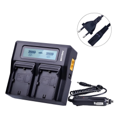 Carregador para Baterias LP-E6 Duplo Carregamento Rápido Turbo