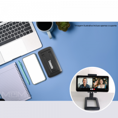 Suporte Celular Dobrável  Para Mesa Articulado Preto