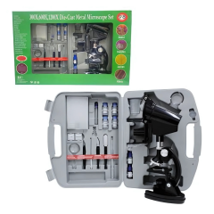 Kit Microscópio Escolar 98 peças 1200x
