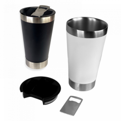 Copo Térmico 473ml c/ Tampa e Abridor - Aiker 1