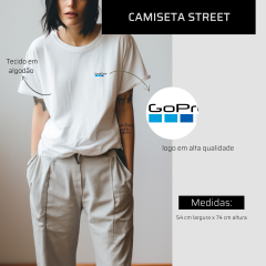 CAMISETA BRANCA LISA GOPRO ORIGINAL
