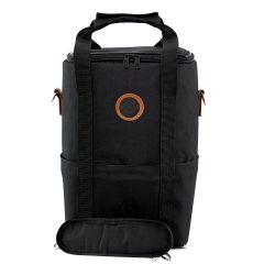 Wine Bag 4 - Bolsa Porta 04 Vinhos Impermeável - Preta Nylon